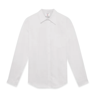 Bawełniana koszula oxford z monogramem w jacquard