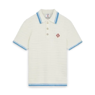 Bawełniana koszulka polo z boucle