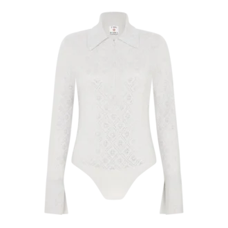 Body z dzianiny z kryształowym monogramem