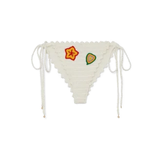 Figi bikini z motywami szydełkowymi