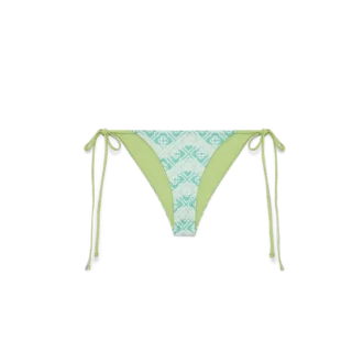 Figurki bikini z falistym monogramem