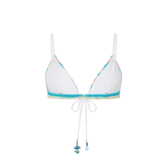 Góra bikini w paski z frotte