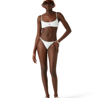 Figi bikini z monogramem w jacquard