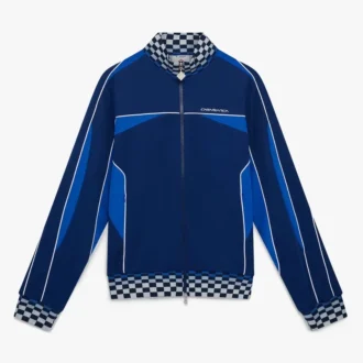 Granatowa bluza dresowa z dzianiny tricot