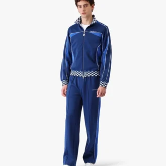 Granatowa bluza dresowa z dzianiny tricot