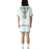 Jedwabne szorty z krótkim rękawem Metaphysical Tennis Icon