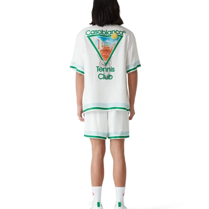 Jedwabne szorty z krótkim rękawem Metaphysical Tennis Icon