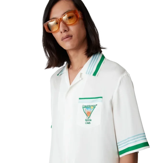 Jedwabne szorty z krótkim rękawem Metaphysical Tennis Icon