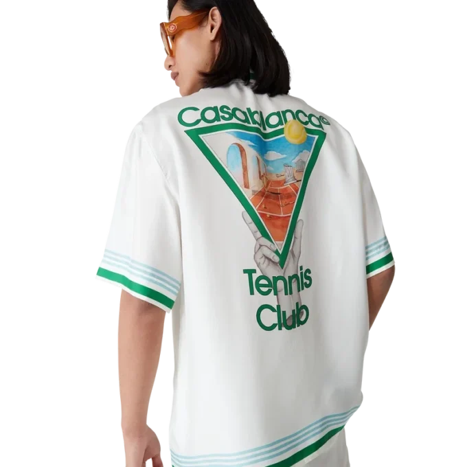 Jedwabne szorty z krótkim rękawem Metaphysical Tennis Icon