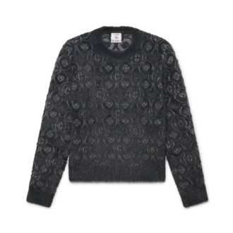 Puszysty sweter z monogramem