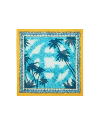 Średniej wielkości jedwabna chusta Poolside Emblem