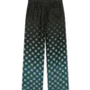 Spodnie z jedwabiu z monogramem w stylu degradé Spodnie z jedwabiu z monogramem w stylu degradé